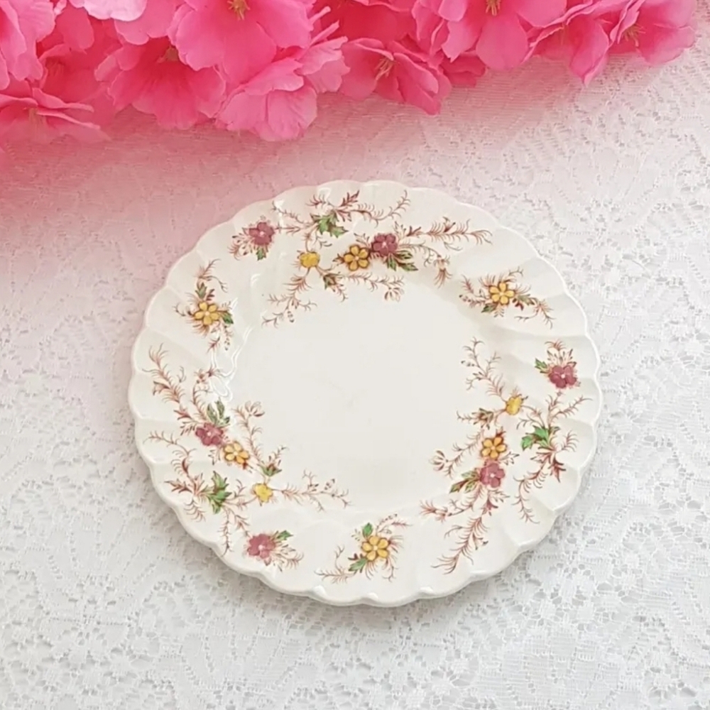 Myott Ironstone Heritage Side Plates: 6pc Set from 1950s England